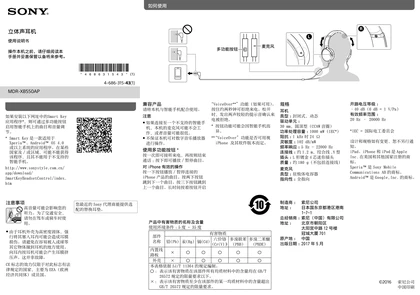 sony 索尼MDR-XB550AP